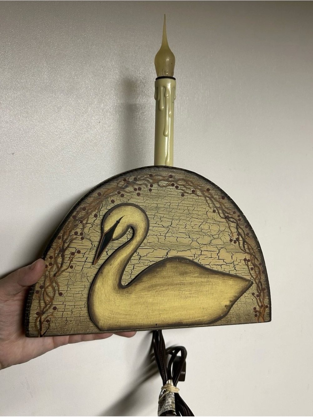 Rare Primitive Swan Light